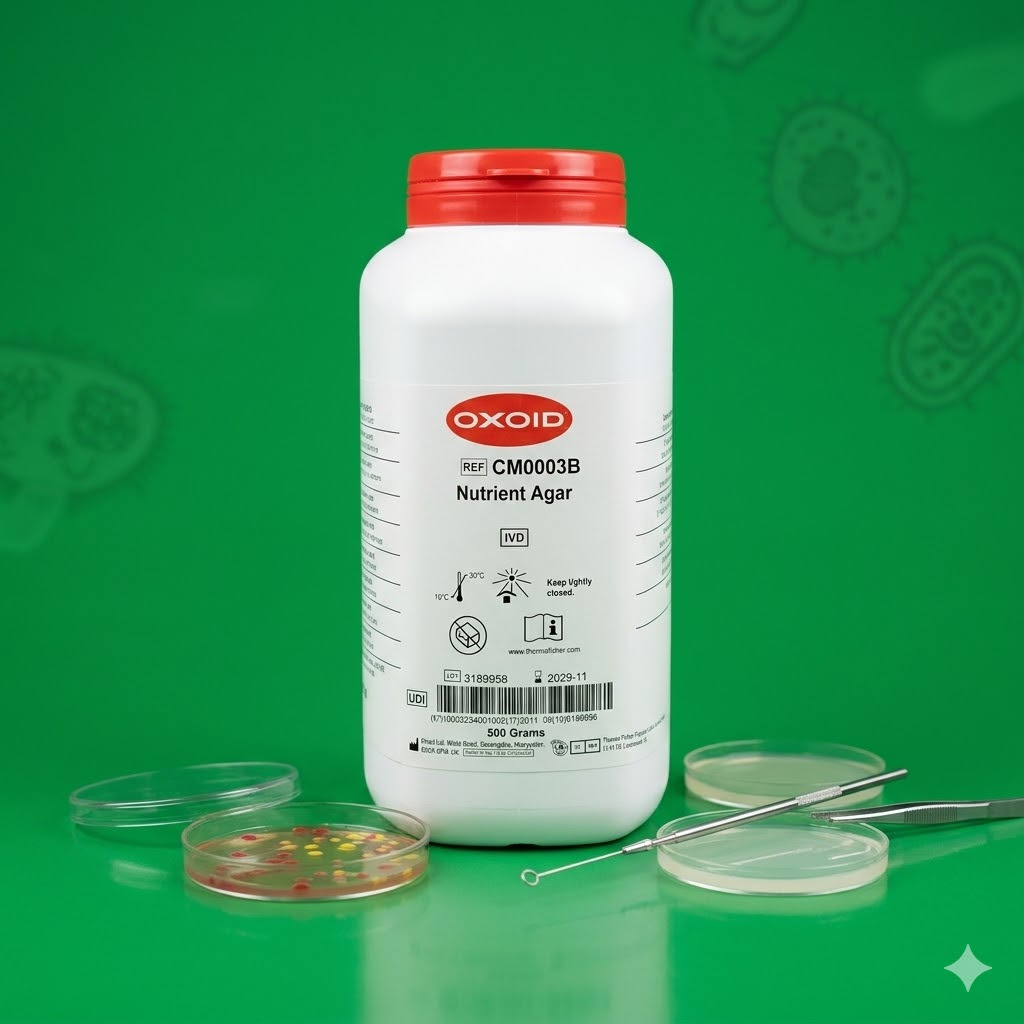 Nutrient Agar (NA) / Nutrien Agar 1 GRAM  / Media Nutrient Agar / Media Mikrobiologi Nutrien Agar Pe