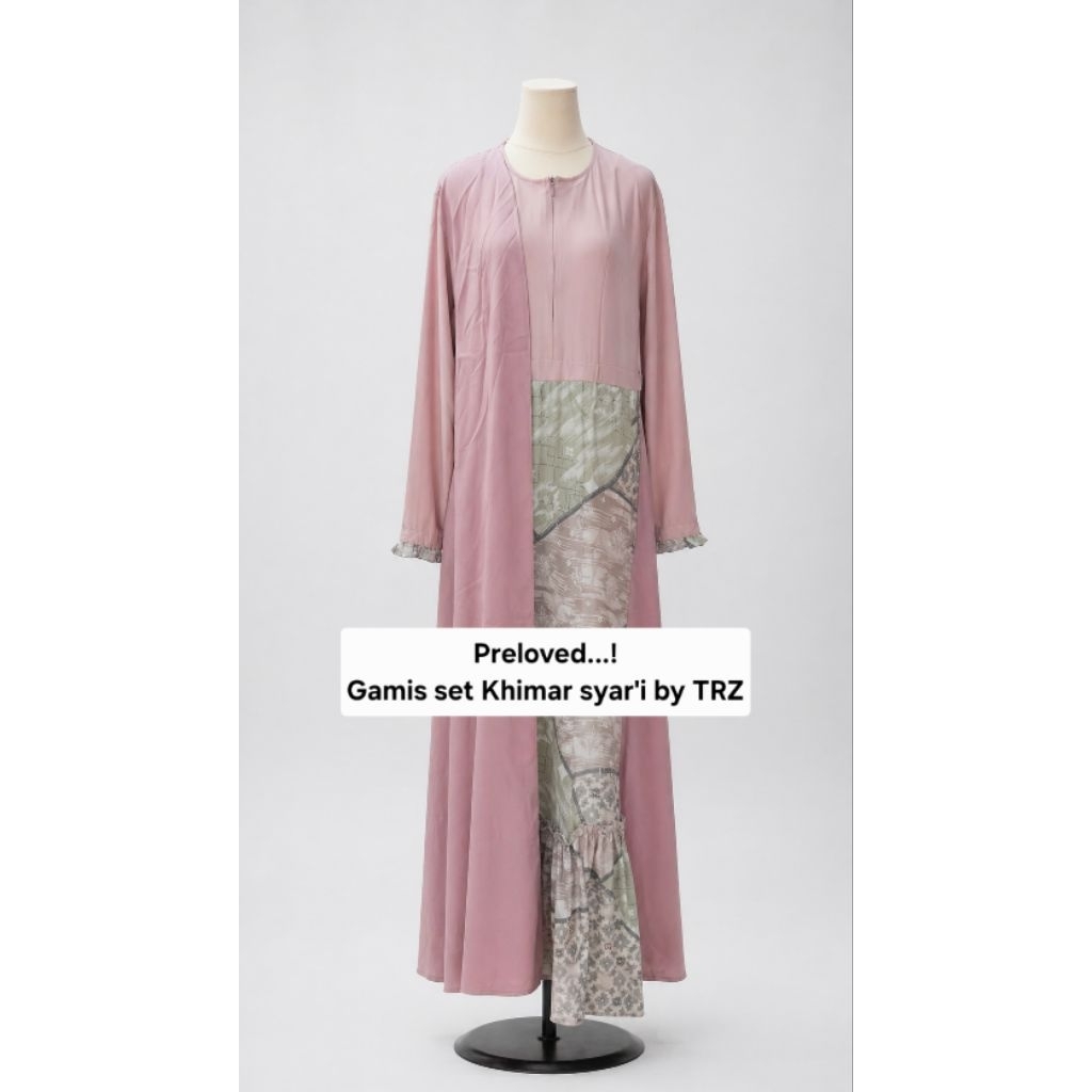 Preloved... Gamis set Khimar by TRZ
