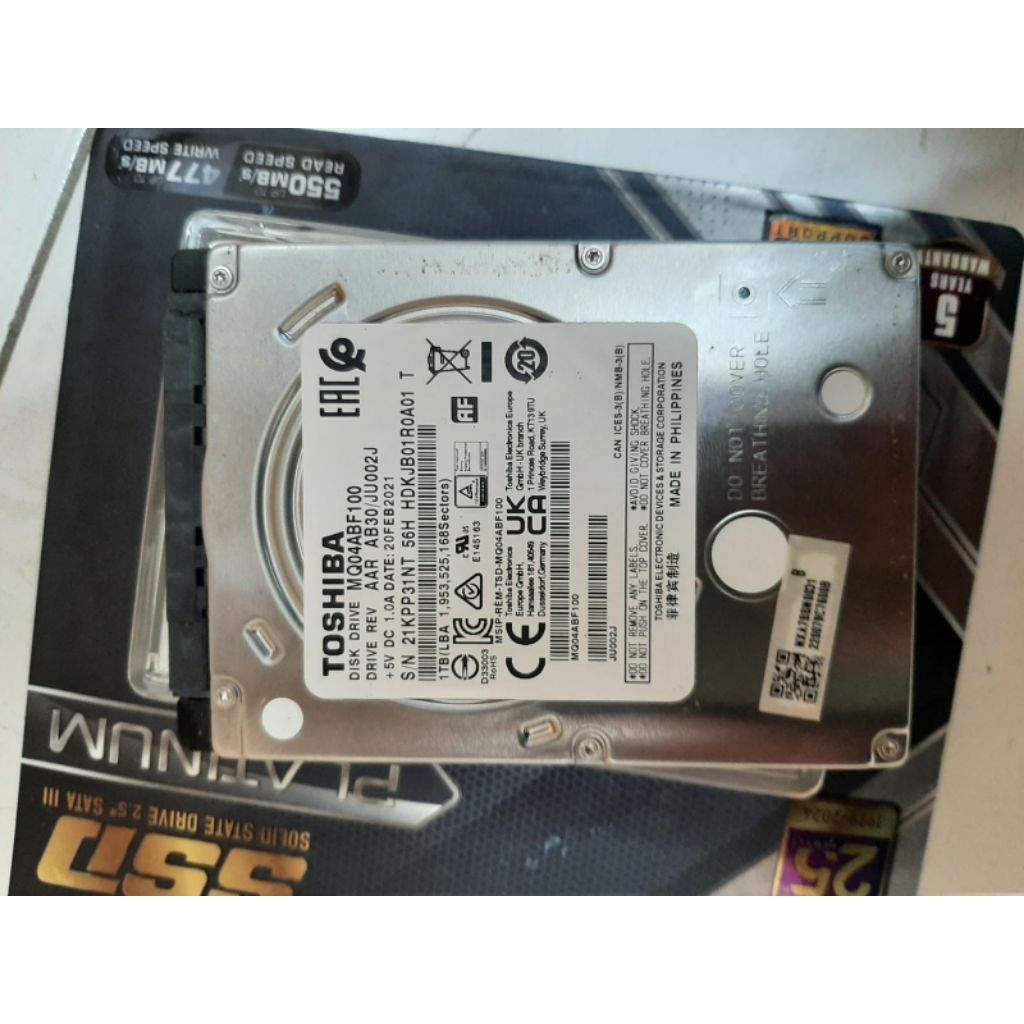 HDD Laptop 1TB bekas Hardisk Laptop 1TB Second