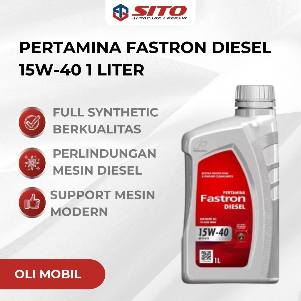 PERTAMINA FASTRON DIESEL 15W-40 - OLI MOBIL DIESEL FULL SYNTHETIC 1 LITER ORIGINAL
