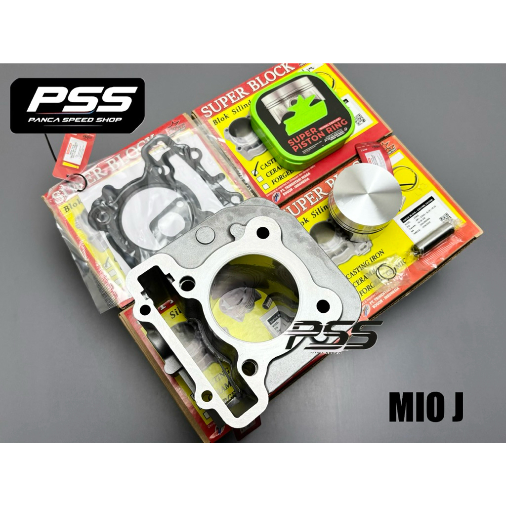 BLOK SEHER BRT SUPER BLOK CYLINDER CAST IRON PISTON FORGED MIO J JUPITER Z1 XRIDE FINO SOUL GT MIO G