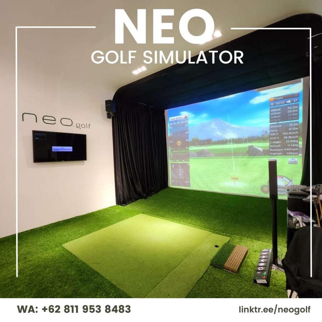 Alat Custom Premium Olahraga Golf simulator