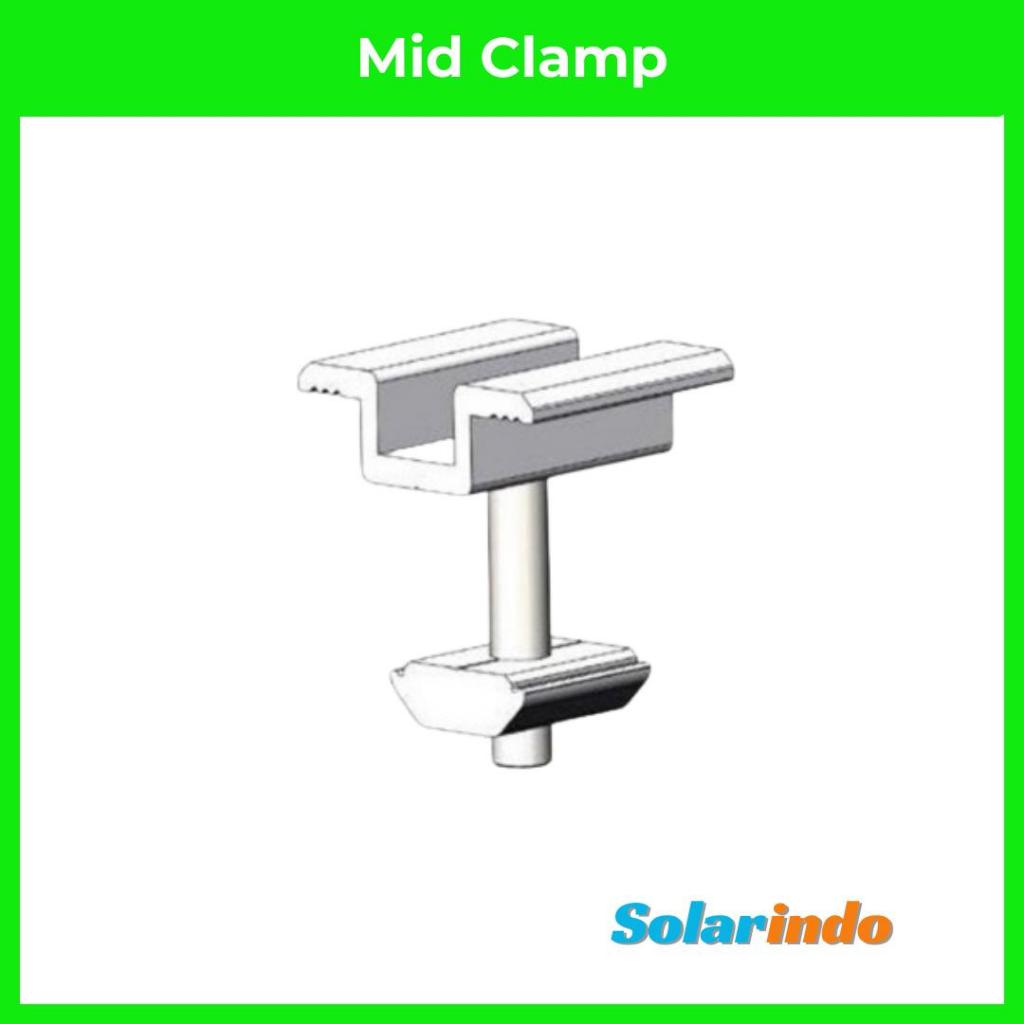 Mounting Solar Panel Middle Clamp Aluminium
