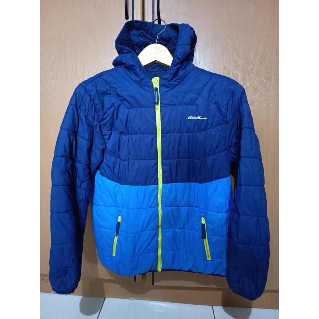 JAKET PUFFER SERPA EDDIE BAUER REVERSIBEL BOLAK BALIK