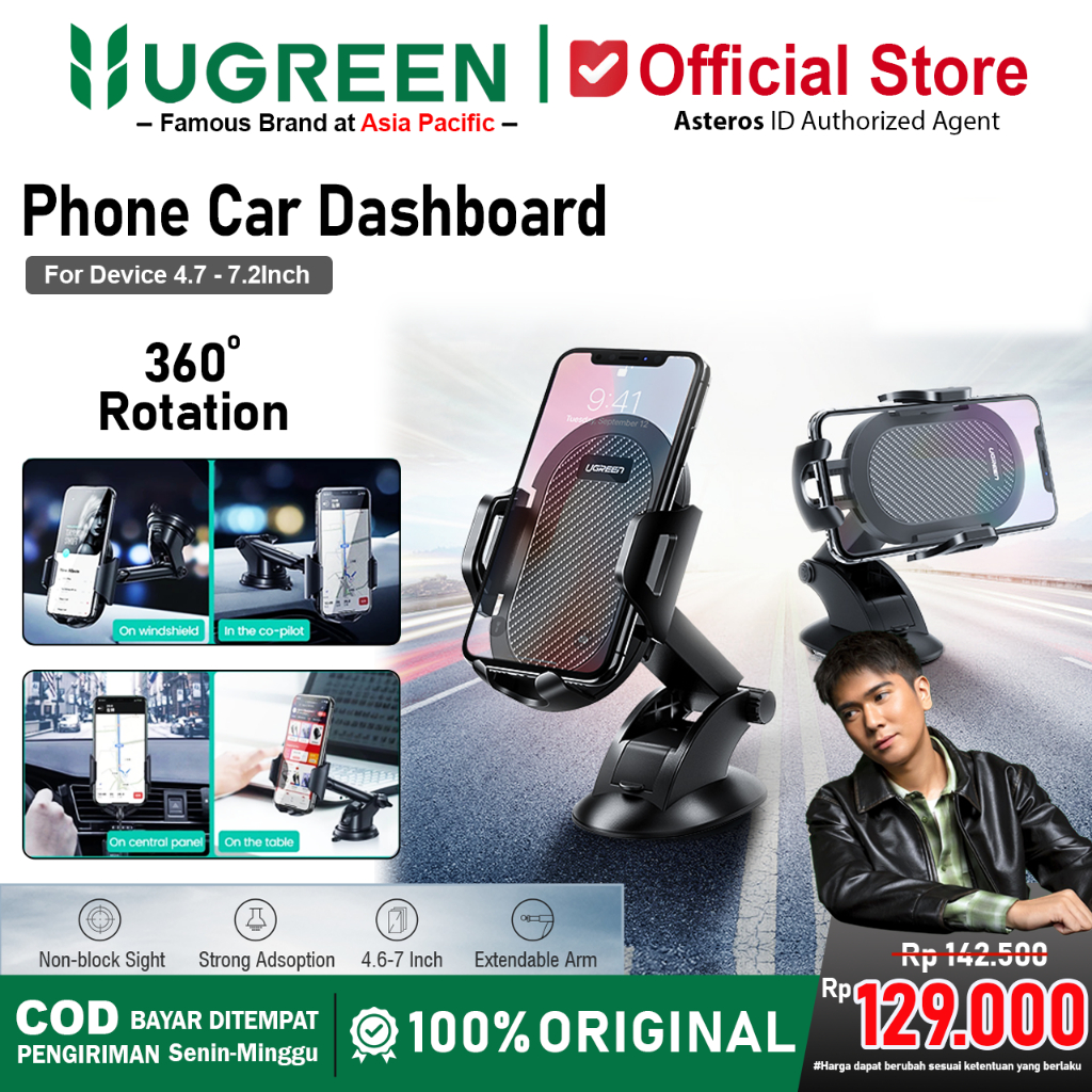 UGREEN Car Phone Stand Holder Mobil Dudukan Hp Di Dashboard Mobil Universal 60196