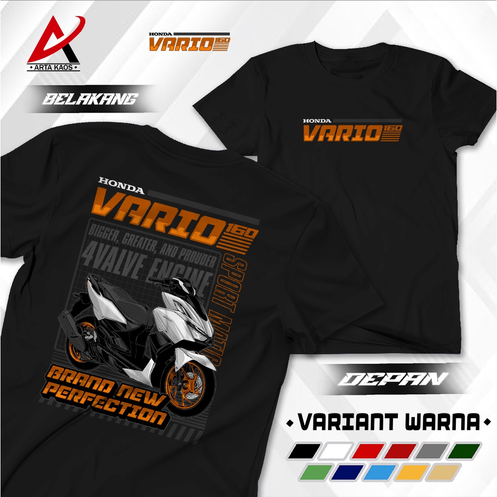 ARTAKAOS - KAOS DISTRO VARIO160 | HONDA VARIO 160 | BAJU KAOS OTOMOTIF | KAOS RACING | BAJU UNISEX P