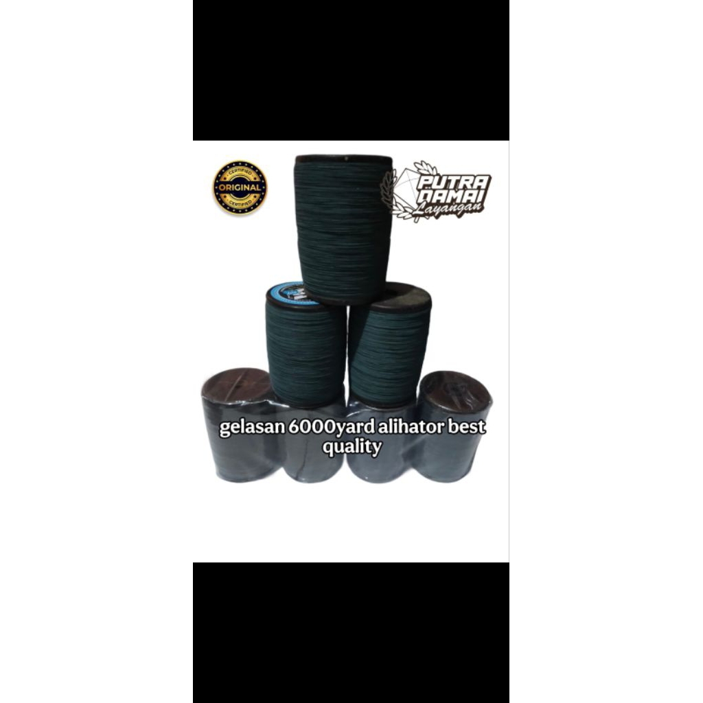 Gelasan Senar Matot Mati Polos Aligator 6000Yard 1pcs