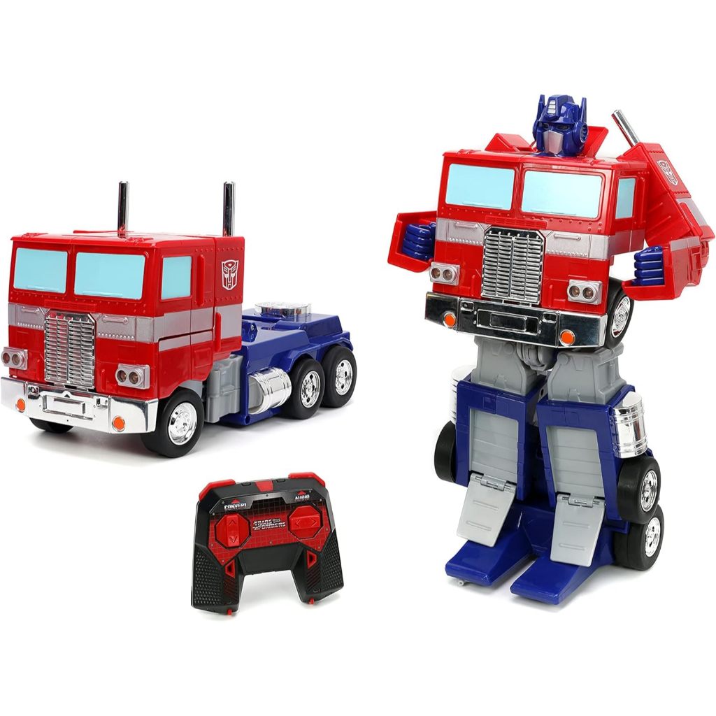 Jada Toys Transformers Optimus Prime Converting RC Remote Control Vehicle, Toys for Kids (33521)