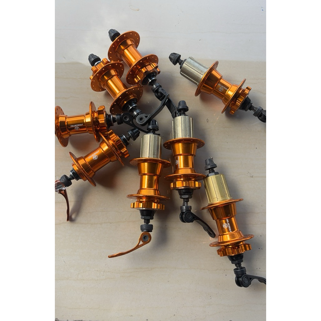 NOS ada LECET hub freehub jangkrik 28 bering bearing alloy aloy cakram discbrake hole pacific sepeda