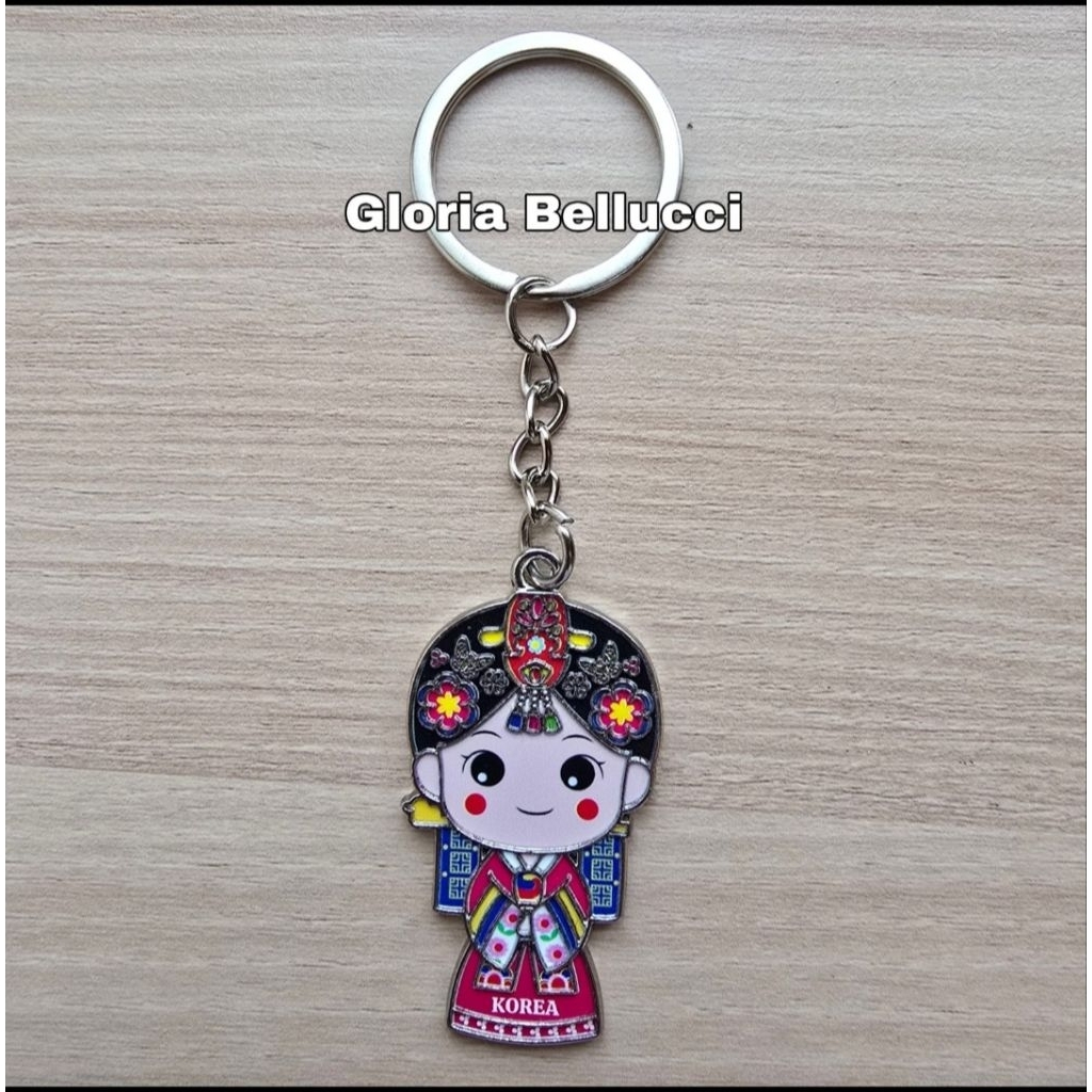 souvenir gantungan kunci korea selatan hanbok keychain oleh2 negara seoul jeju