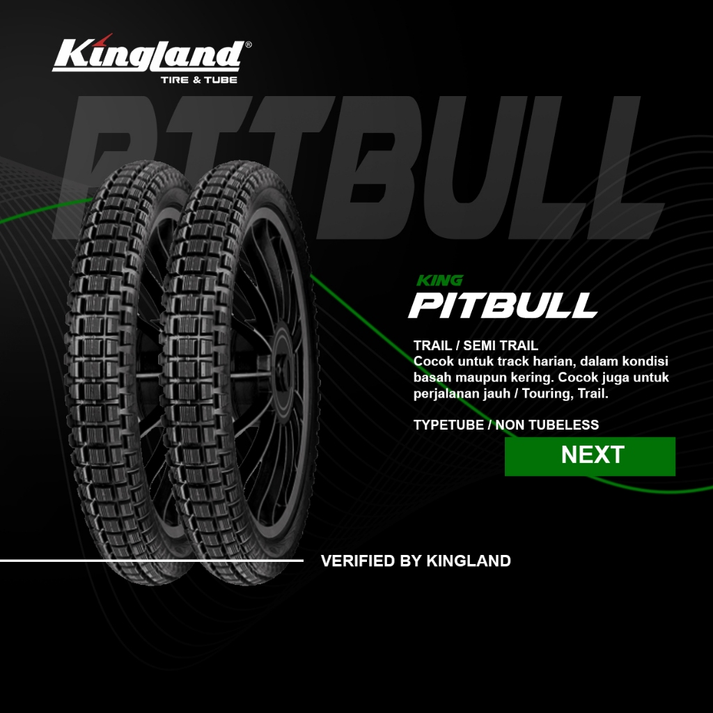 Ban Luar Motor KINGLAND - King PITBULL motor bebek dan cross ring 17 - TRAIL