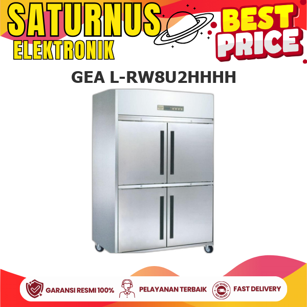 GEA Upright Freezer L-RW8U2HHHH Stainless Steel 1170L