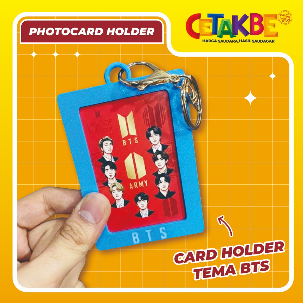BTS PHOTOCARD HOLDER CASE KPOP ARMY | ID CARD LANYARD | GANTUNGAN KUNCI BTS ARMY