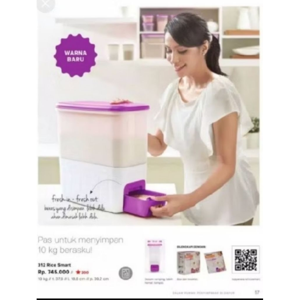 Rice Smart Tupperware 10kg