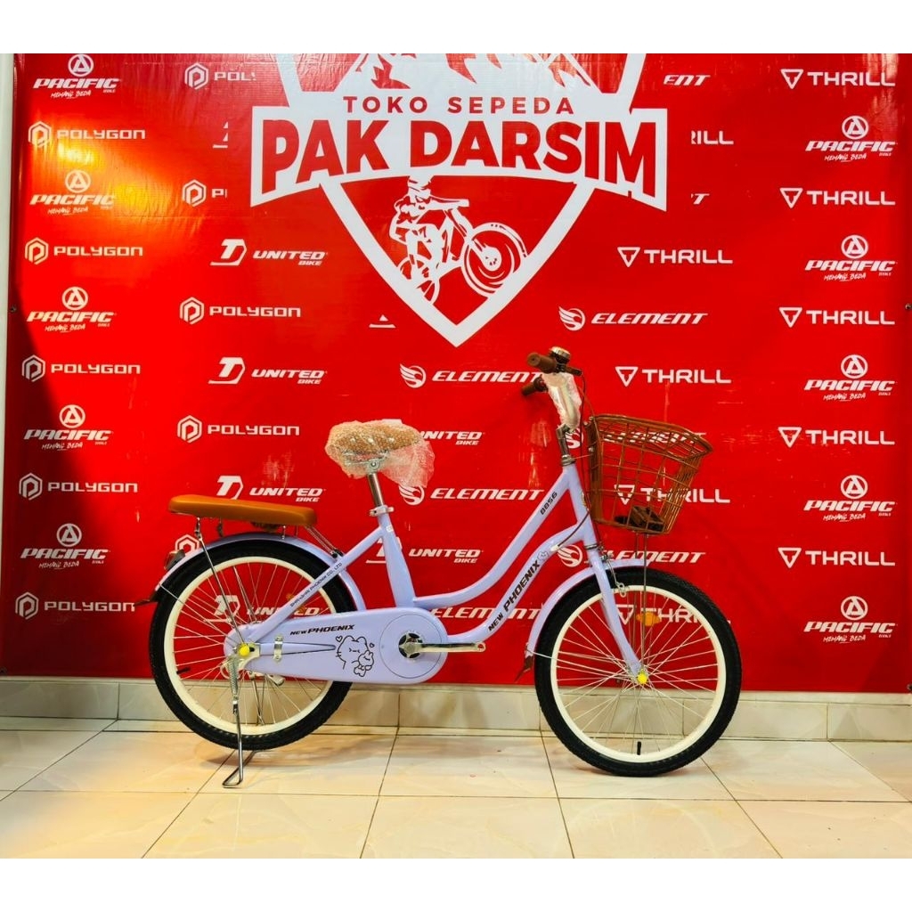 sepeda mini 20 Atlantis dan new Phoenix keranjang dan boncengan