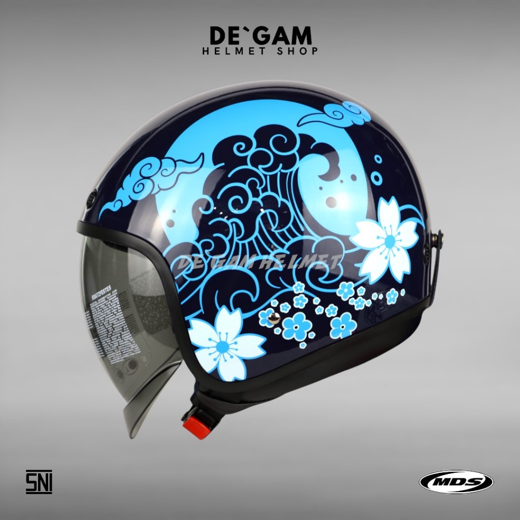 MDS Magnum #2 - Dark Blue/Blue - Helm Retro