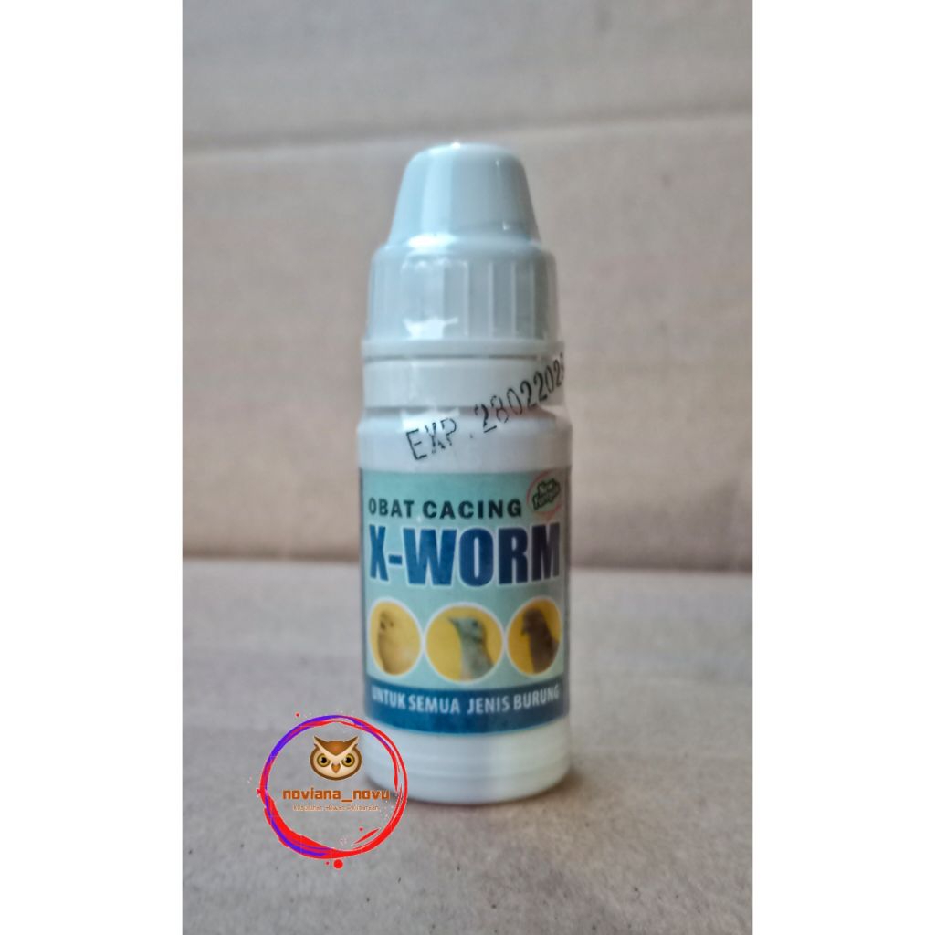 X-WORM OBAT CACING X WORM UNTUK SEMUA JENIS BURUNG KENARI PERKUTUT MERPATI MURAI BATU EKOR PANJANG C