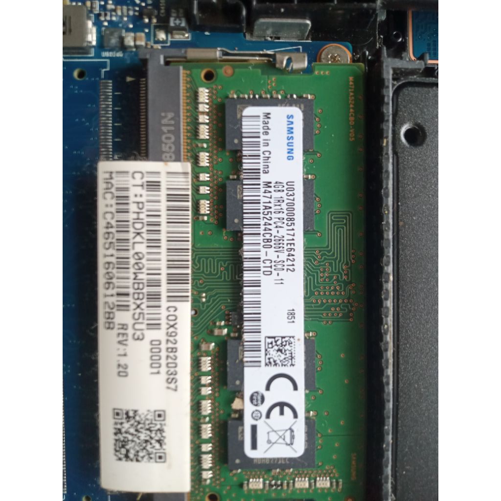 ram sodim ddr4 4 GB  Samsung skhynix campur