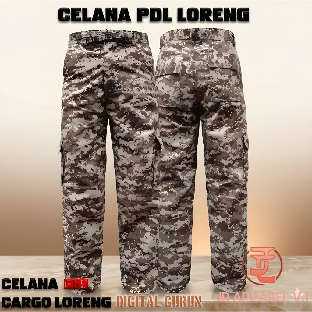 Celana PDL Cargo Loreng Gurun / celana PDL / celana pdl loreng gurun