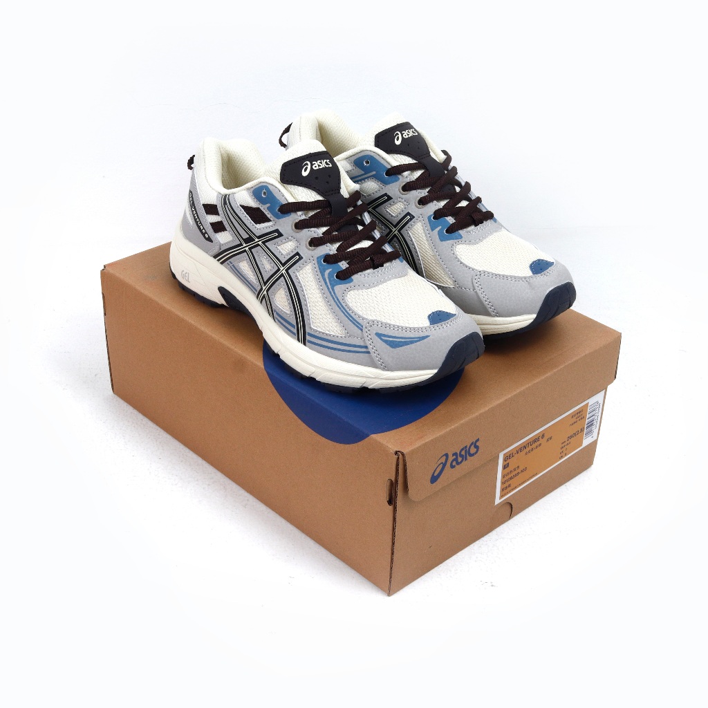 (MARKET) Sepatu Sneakers Asics Gel Venture 6 Cream Grey