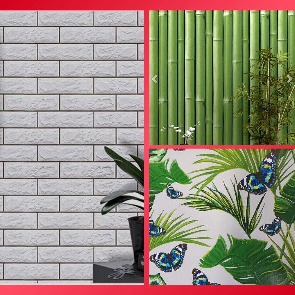 Wallpaper Dinding Aestetic Wallpaper Dinding Ruang Tamu Estetik Walpaper Kamar Estetik Motif Daun Hi