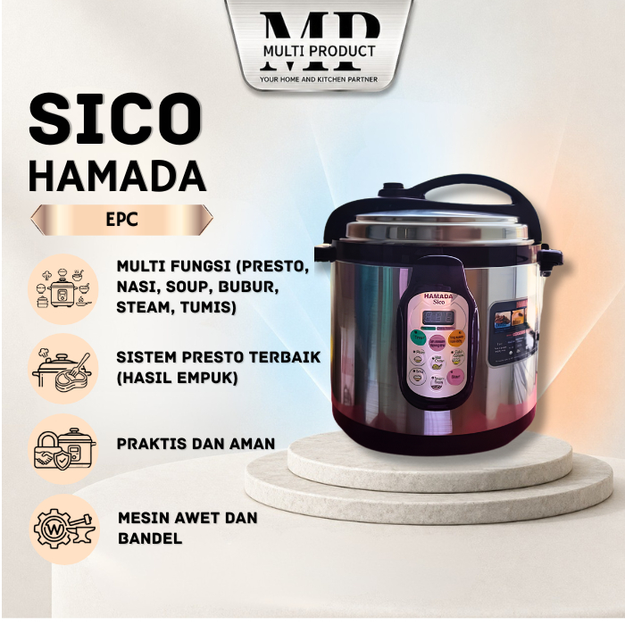 SICO EPC Presto Cooker (Electric Pressure Cooker Only) Multi Fungsi