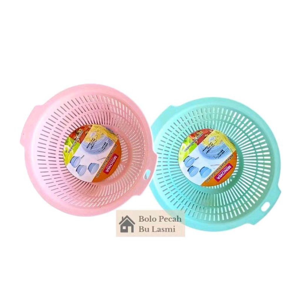BL - Saringan Plastik Cuci Sayur Tebal MINOWA / Saringan Cuci Sayur / Wadah Cuci Sayur