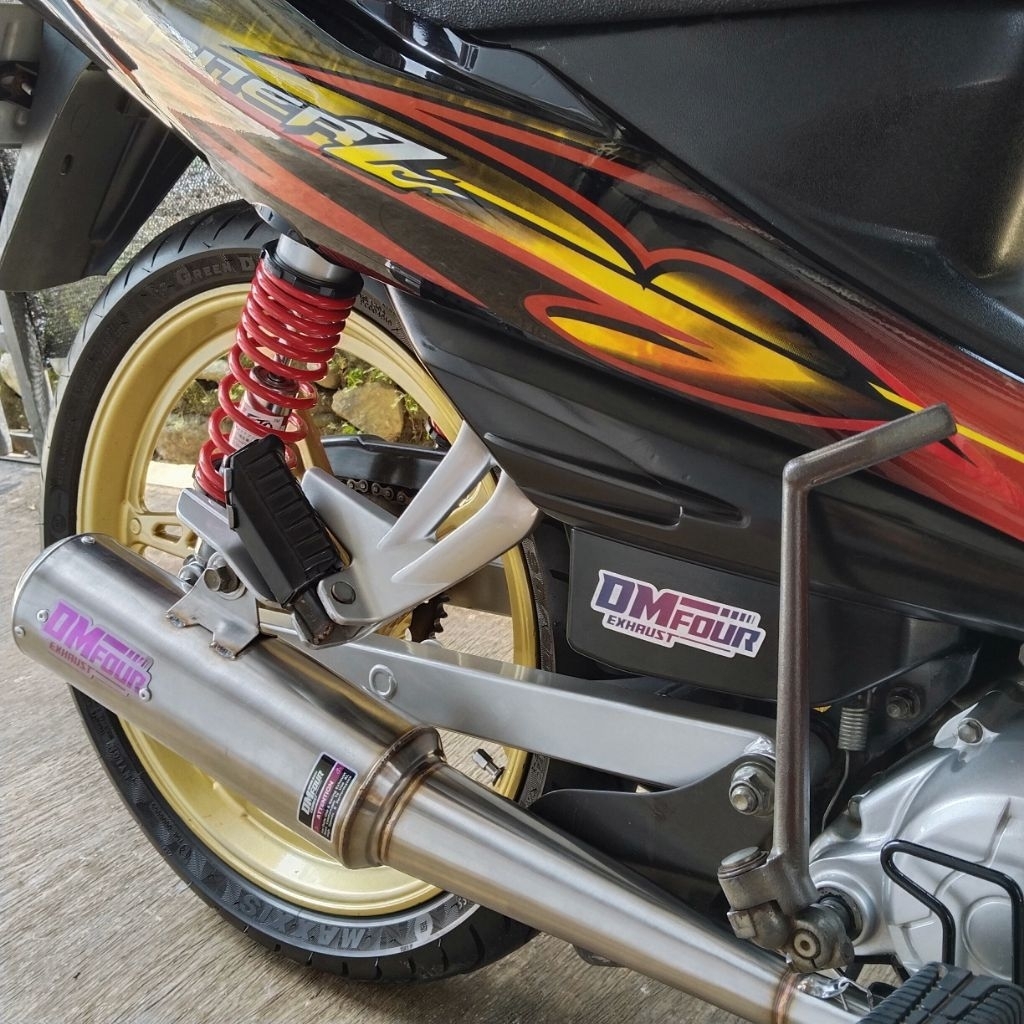KNALPOT STD RACING PENDEK  JUPITER Z  BURHAN JUPITER Z LAMA VEGA NEW SUARA BAS ADEM 130cc