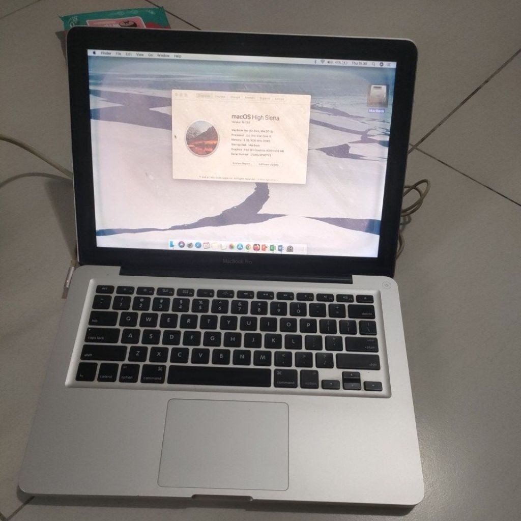 Macbook Pro 13 inci 2012, i5, ram 32 Rom 128 GB