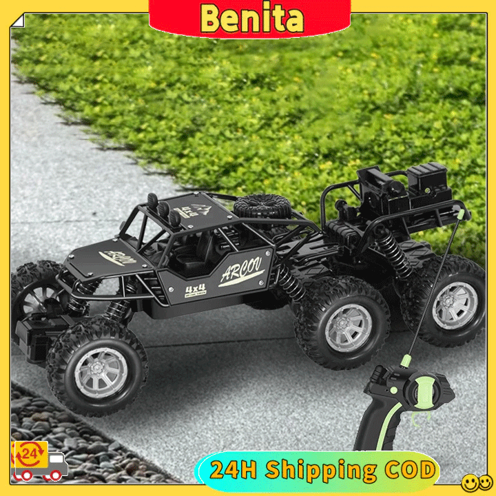 Mobil RC Offroad 6 Roda Alloy 4WD Rock Climbing Mainan Remote Control Besar