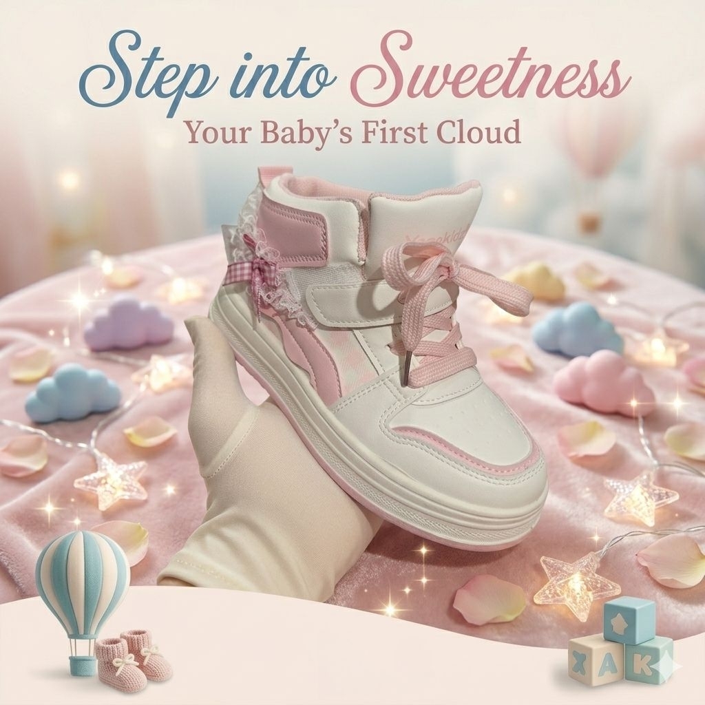 YONGKIDZ - Sepatu boot anak perempuan