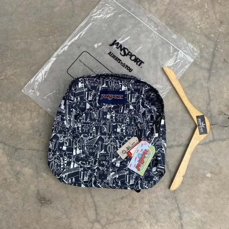 Tas js motif Abstrak Robot PREMIUM/Tas Ransel pria wanita/Tas bagpack/Tas sekolah keren terlaris