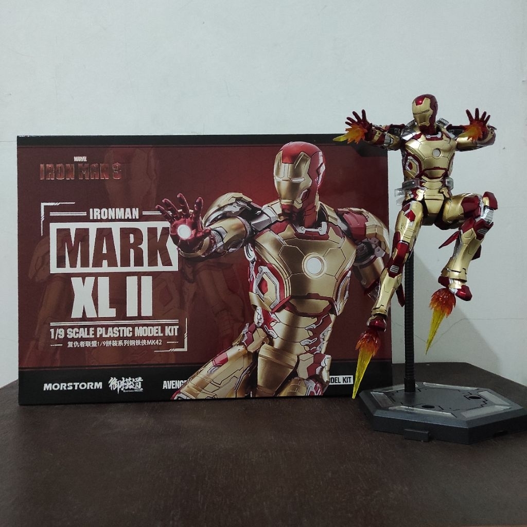 Morstorm x Eastern Model Iron man 3 avengers mark 42 1/9 model kit not shf mafex marvel legends