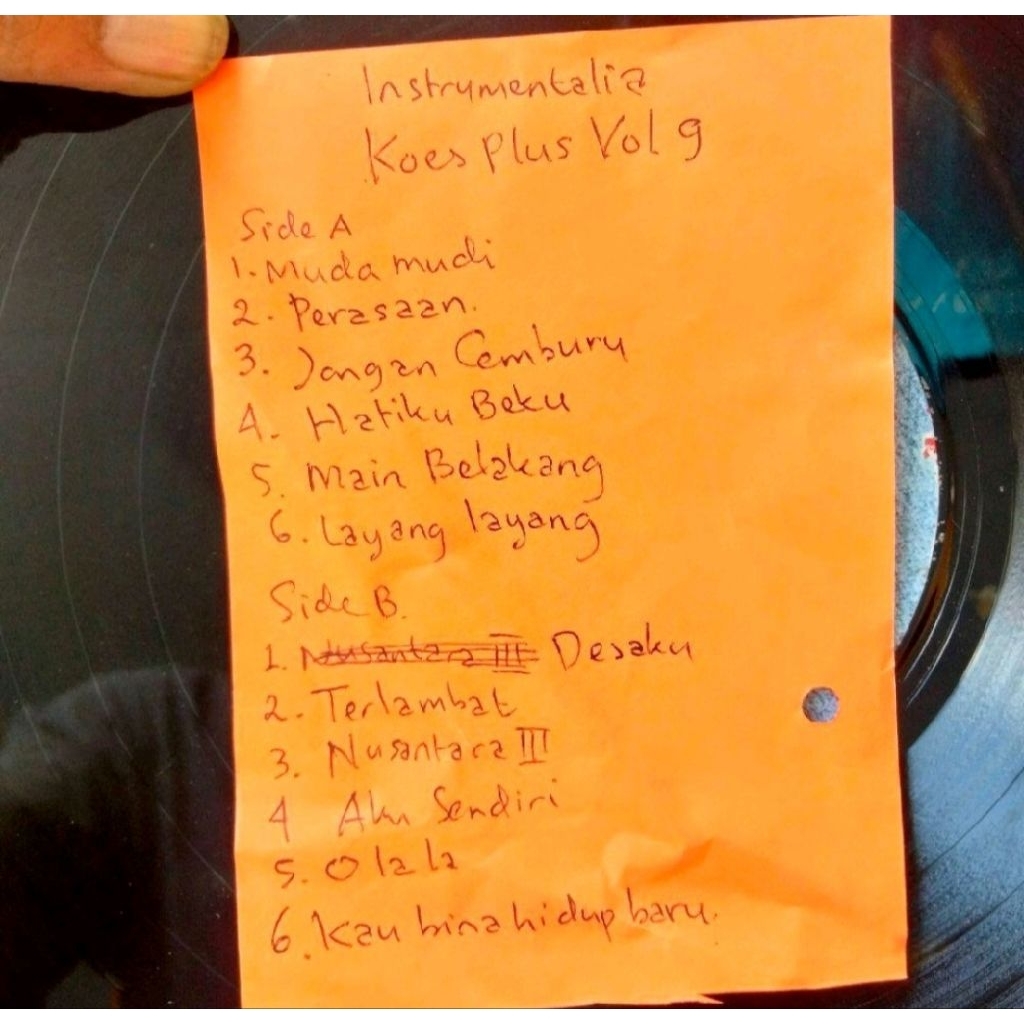 VINYL PIRINGAN HITAM 12 KOES PLUS INSTRUMENTAL