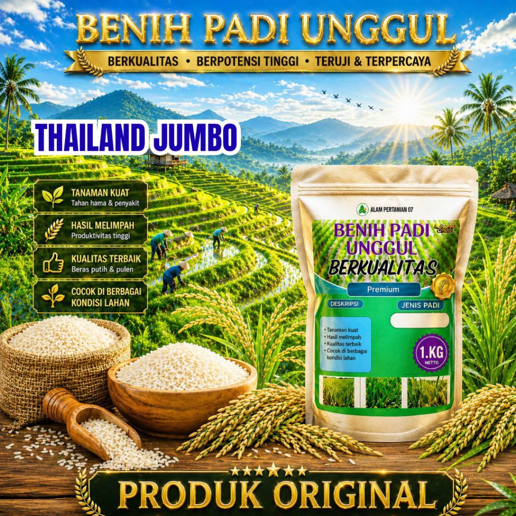 BENIH PADI THAILAND JUMBO KEMASAN 1 KG BENIH PADI KUALITAS ORIGINAL