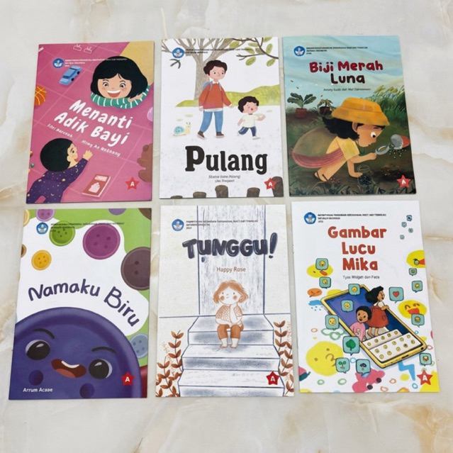 Buku Nonteks Pembaca Dini Awal Fase A B1 B2 B3 Literasi Pojok Baca SiBi Cerita Untuk Anak PAUD TK SD