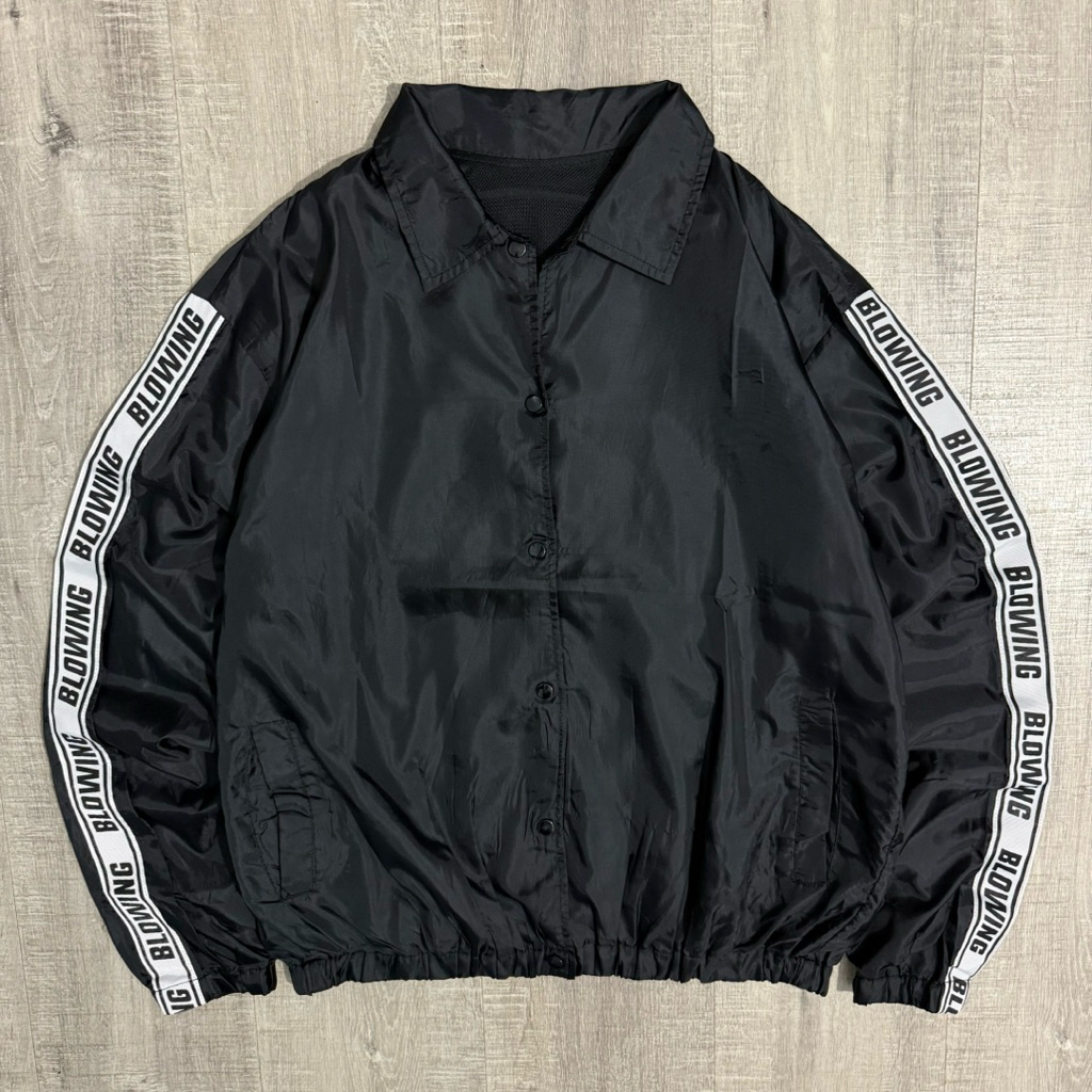 Browny blowing taped coach jacket