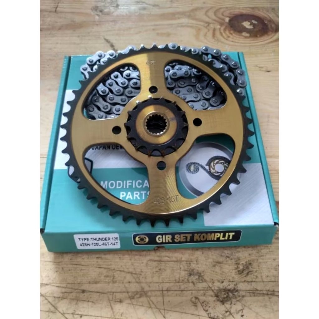 GEAR SET / CHAIN KIT THUNDER 125