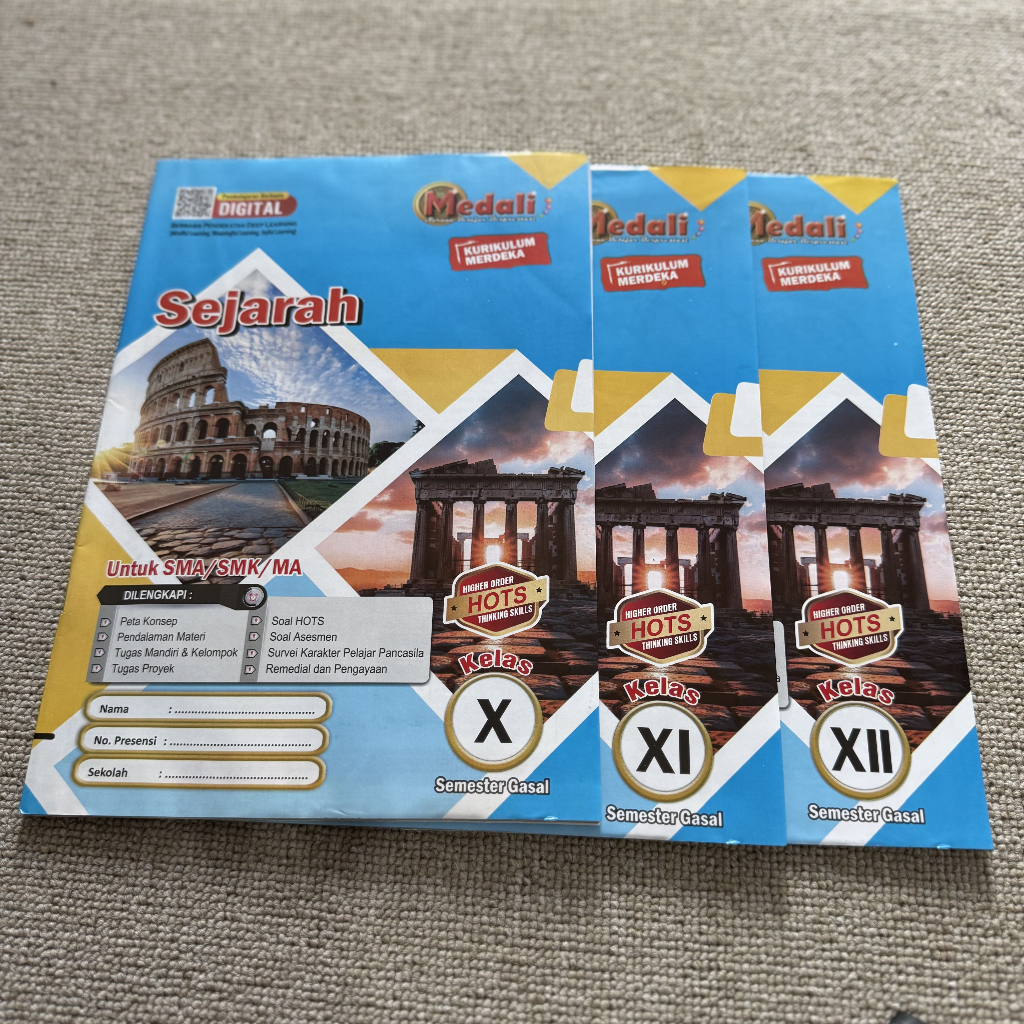 Buku LKS Sejarah Indonesia Kelas 10 -12 SMA/MA/SMK Semester 1 Kurikulum Merdeka