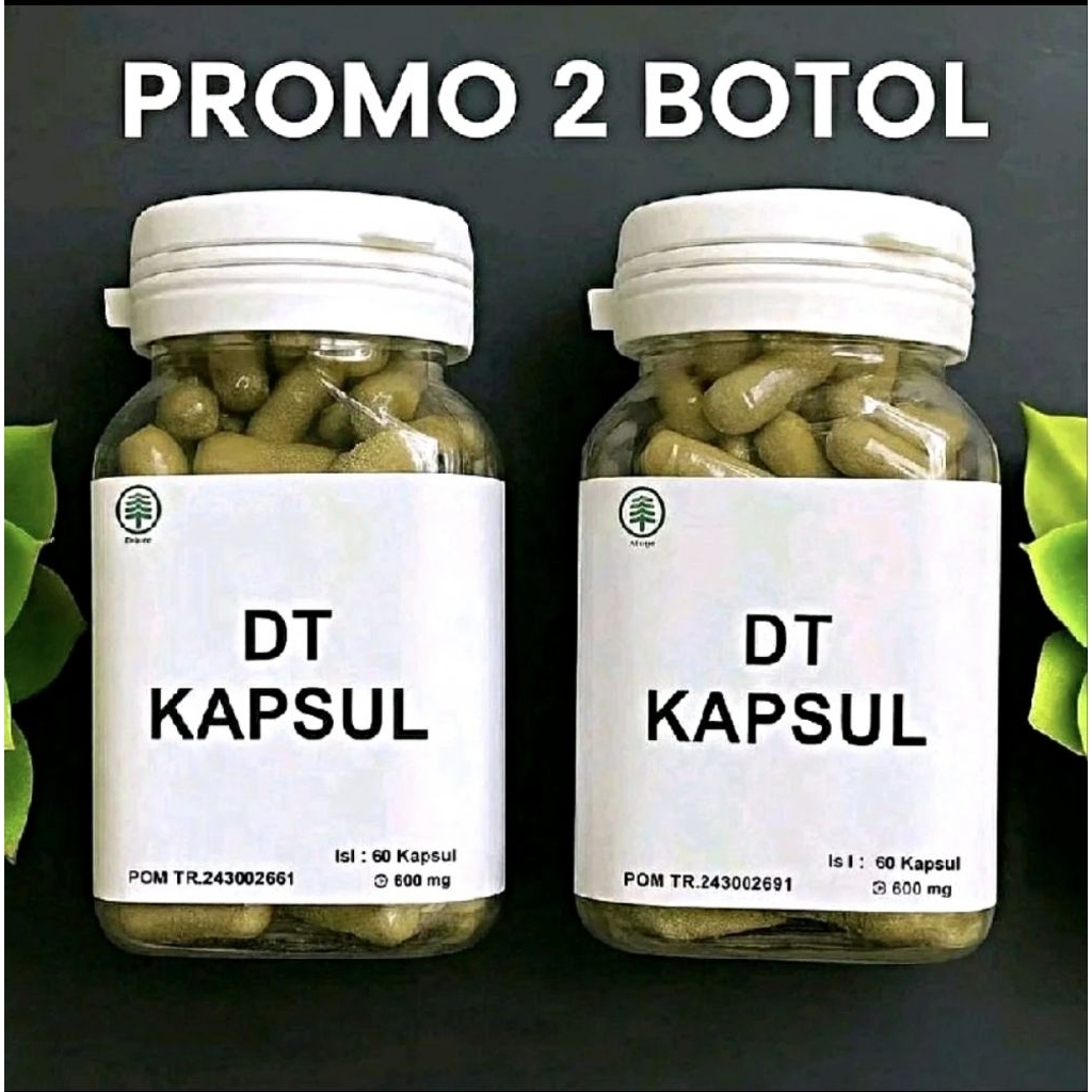 [PAKET PROMO] DT Kapsul Diet Detox Herbal Pembakar Penghancur Lemak Pelancar Metabolisme Isi 60 Kaps
