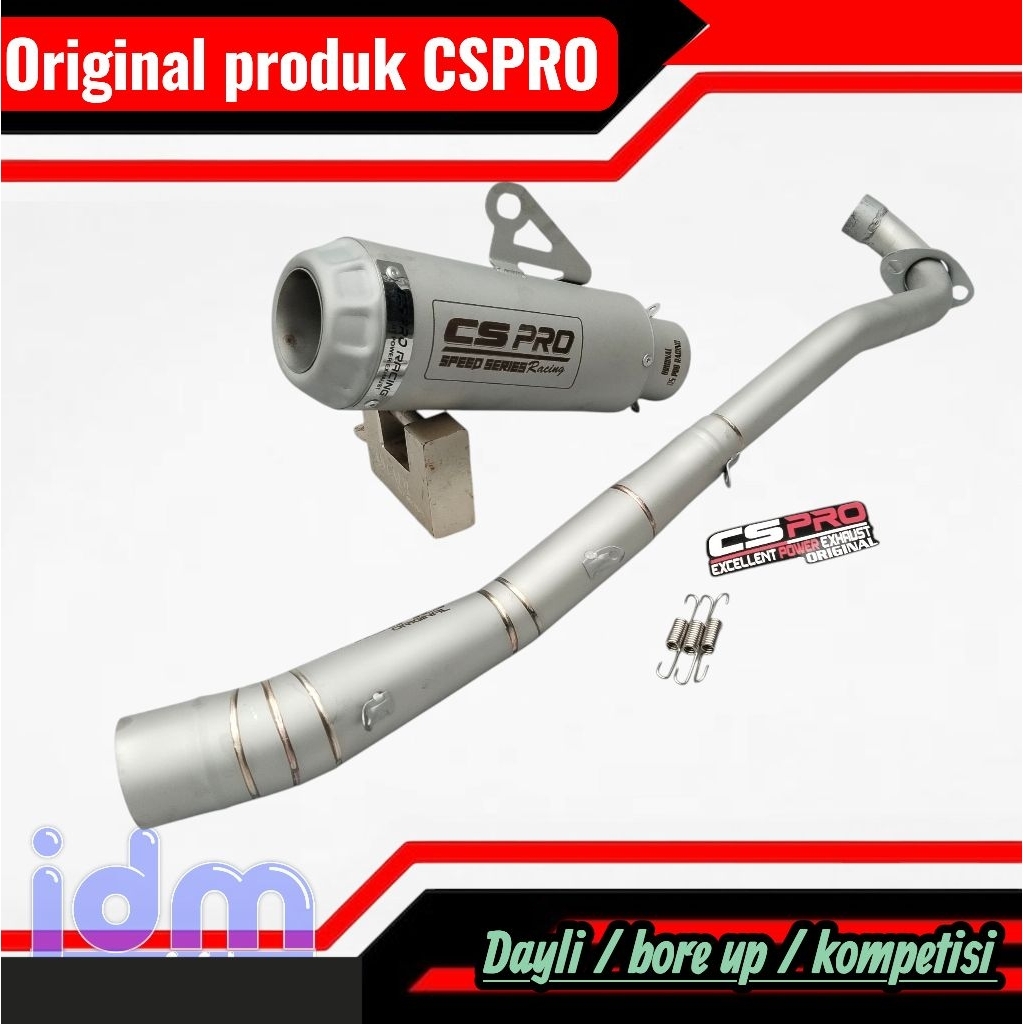 Cs pro original sanblast KNALPOT RACING  Jupiter z, vega, supra x125 ,shogun,karisma,grand