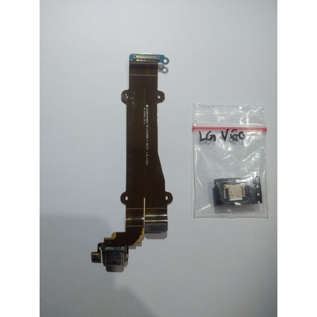 Paket Flexibel Charger, mic bawah LG V60 Original (Minus Longgar) + Konektor USB Type C Baru