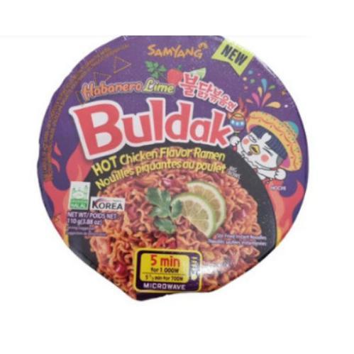 Samyang Habanero Lime Buldak Hot Chicken Ramen Cup Bowl Mie Instan