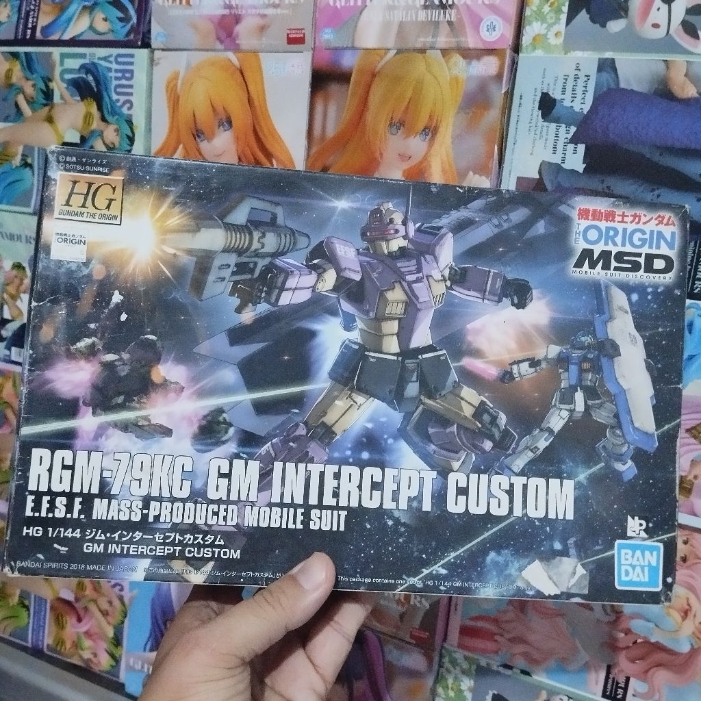 HG 1/144 RGM-79KC GM Intercept Custom dari seri Mobile Suit Gundam THE ORIGIN MSD. BANDAI