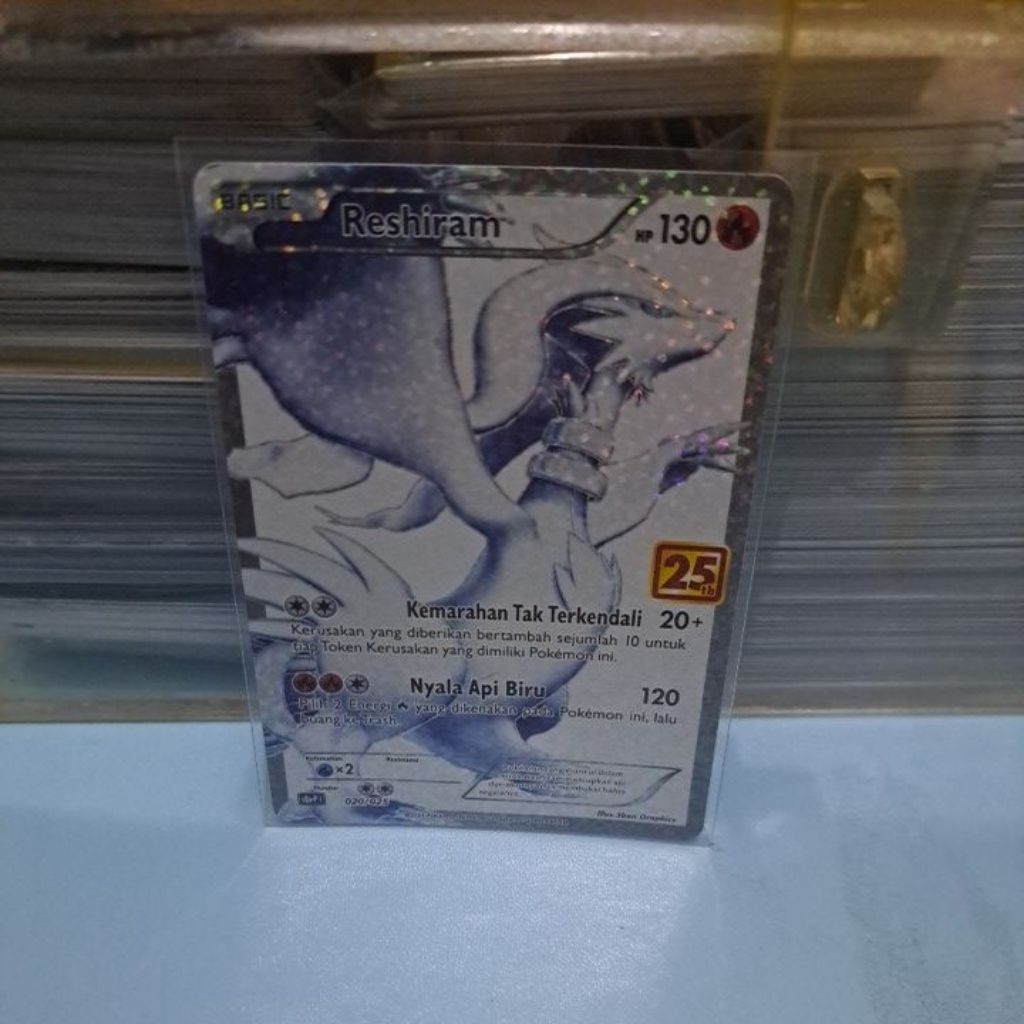 tcg pokemon indo 25th anniversary reshiram