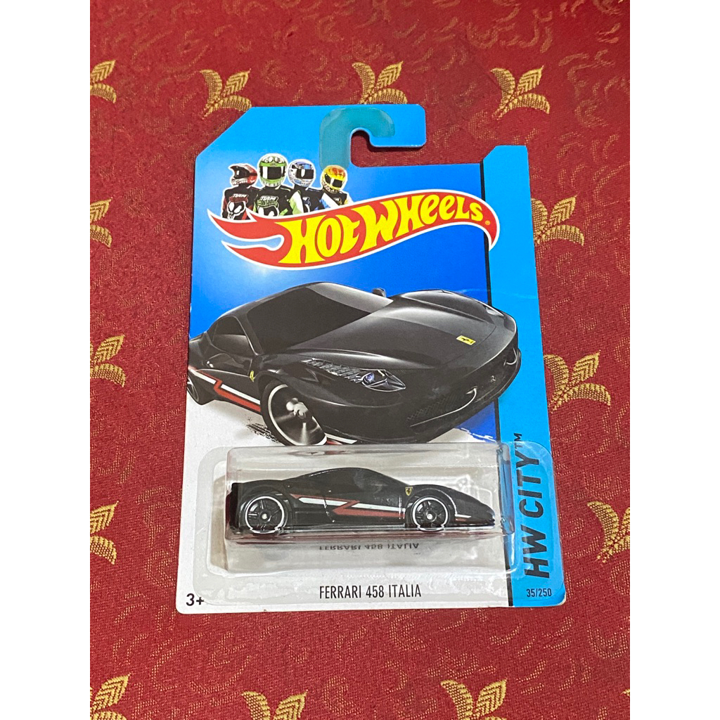 Hotwheels Ferrari 458 Italia Hitam