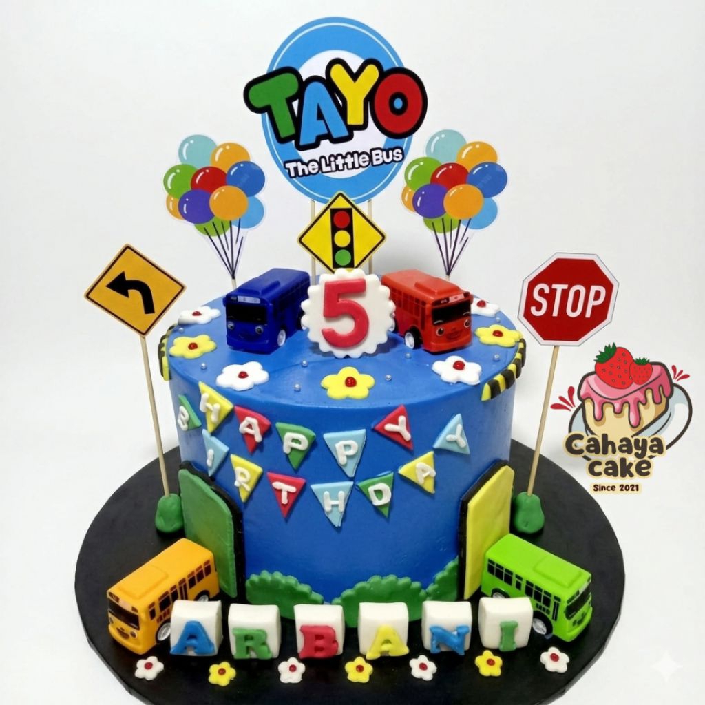 Kue Ulang Tahun Tayo / Tayo Cake / Kue Ultah Buss Tayo