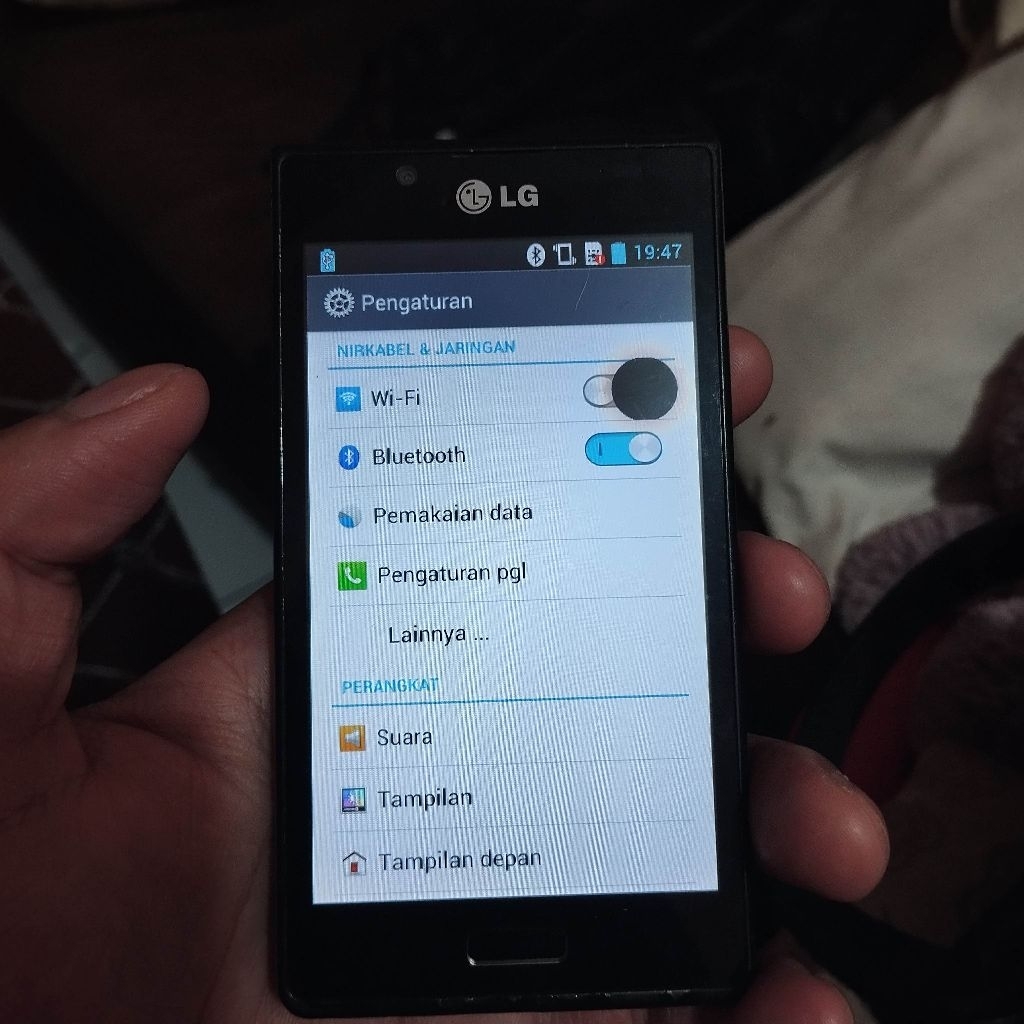 LCD & Touchscreen & Frame LG P-705 [Minus Tompel]
