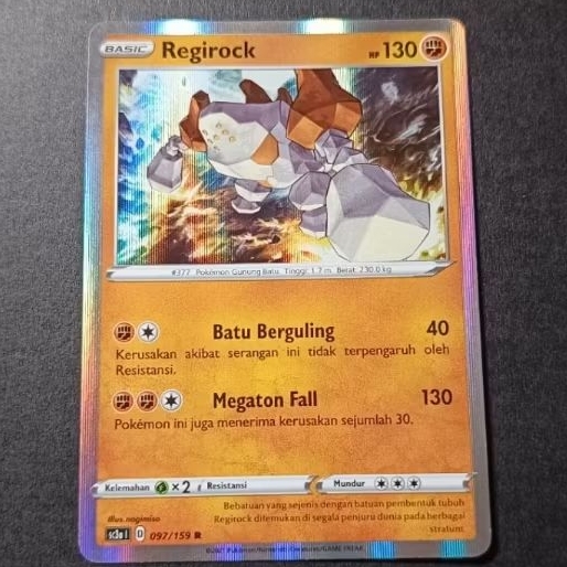 Kartu Pokemon TCG (ID) Regirock Holo