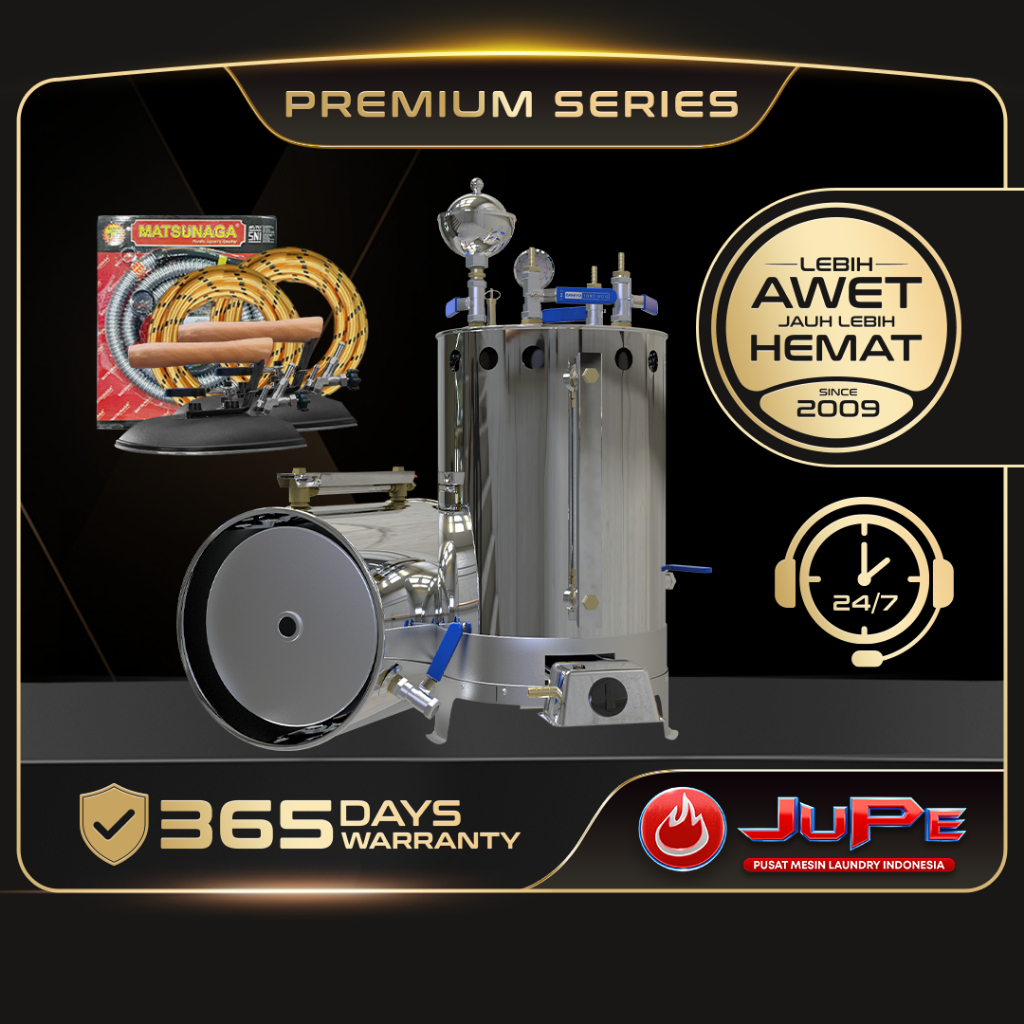 Setrika Uap Boiler 25 liter Full Stainless 2 Setrika